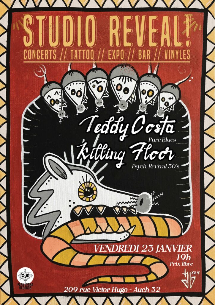 STUDIO REVEAL ! // L'inauguration du studio PAPA LEGBA RECORDS le 23 janvier 2026 // Concerts, Tatouages, expositions, bar & disques !